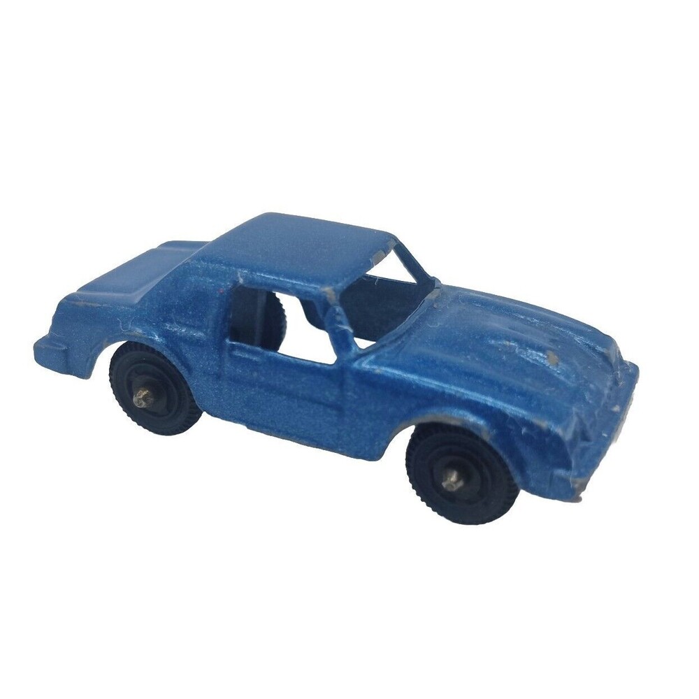 Vintage Tootsietoy Chevy Monza Blue Metallic Muscle Car USA 1960s Tootsie Toys